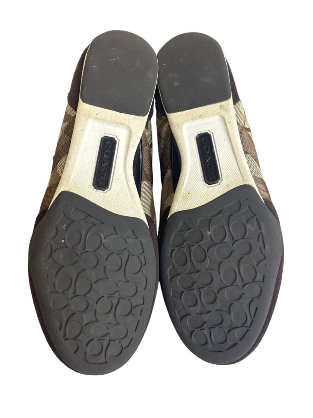Coach Kyra Sneakers Women's 8M Brown Monogram Strap Y2K Designer Streetwear - Picture 7 of 9